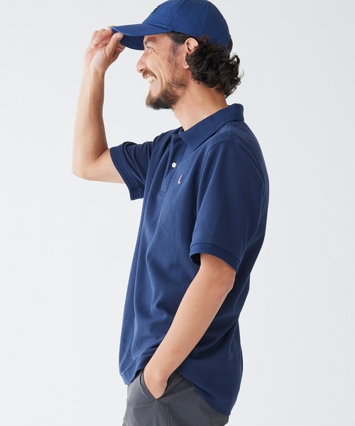 L.L.Bean(エルエルビーン)の「プレミアム・ダブル・エル・ポロシャツ、半袖 赤のビーン・ブーツの刺繍入り ジャパン・フィット(ポロシャツ・メンズ・ネイビー・SMALL/MEDIUM/LARGE/X-LARGE/XX-LARGE)」の11枚目の写真