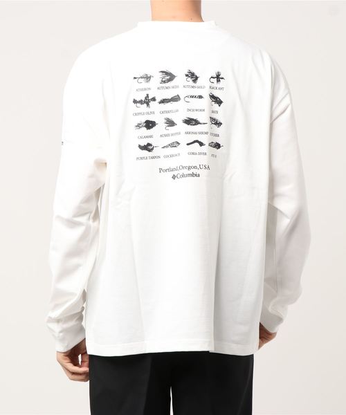 Columbia（コロンビア）の「Columbia Imperial ParkロンT PM0201（Tシャツ/カットソー・メンズ・ベージュ/ホワイト/ブラック・L/XL/M）」の7枚目の写真