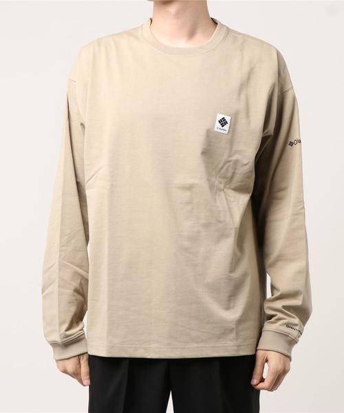 Columbia（コロンビア）の「Columbia Imperial ParkロンT PM0201（Tシャツ/カットソー・メンズ・ベージュ/ホワイト/ブラック・L/XL/M）」の9枚目の写真