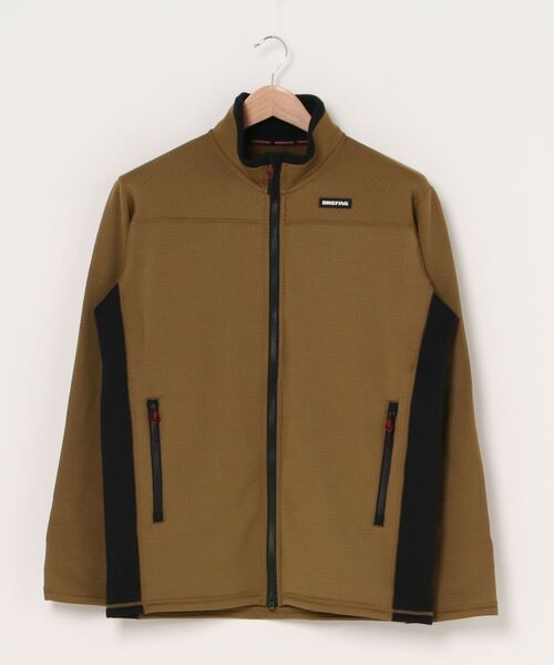 BRIEFING(ブリーフィング)の「MENS POLARTEC PG FZ JACKET(ブルゾン・メンズ・オリーブ/ライトブラウン/ブラック・L/M/S)」の3枚目の写真