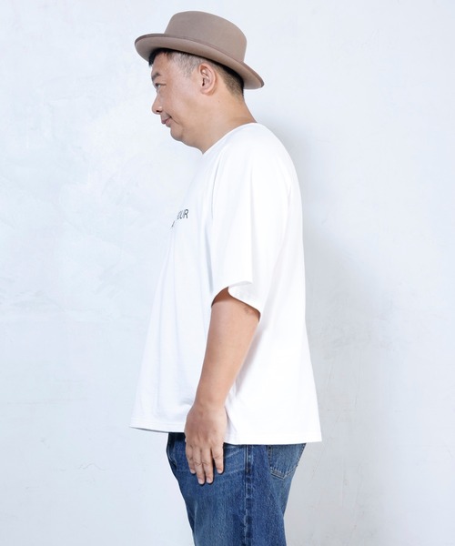 BUCCA 44(ブッカフォーティーフォー)の「【BUCCA 44】オーバーシルエットロゴカットソー(Tシャツ/カットソー・メンズ・ホワイト/カーキ・MEDIUM/LARGE/X-LARGE/XX-LARGE/XXX-LARGE)」の10枚目の写真