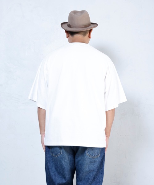 BUCCA 44(ブッカフォーティーフォー)の「【BUCCA 44】オーバーシルエットロゴカットソー(Tシャツ/カットソー・メンズ・ホワイト/カーキ・MEDIUM/LARGE/X-LARGE/XX-LARGE/XXX-LARGE)」の12枚目の写真