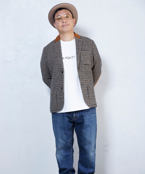 BUCCA 44(ブッカフォーティーフォー)の「【BUCCA 44】オーバーシルエットロゴカットソー(Tシャツ/カットソー・メンズ・ホワイト/カーキ・MEDIUM/LARGE/X-LARGE/XX-LARGE/XXX-LARGE)」の11枚目の写真