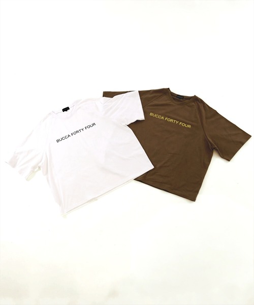 BUCCA 44(ブッカフォーティーフォー)の「【BUCCA 44】オーバーシルエットロゴカットソー(Tシャツ/カットソー・メンズ・ホワイト/カーキ・MEDIUM/LARGE/X-LARGE/XX-LARGE/XXX-LARGE)」の18枚目の写真