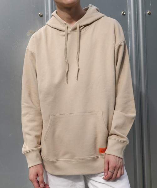 UNIVERSAL OVERALL（ユニバーサルオーバーオール）の「【UNIVERSAL OVERALL】プルオーバーフーディー パーカー U2033229（パーカー・メンズ・ベージュ/ホワイト/ブラック・XS/L/S/M）」の3枚目の写真