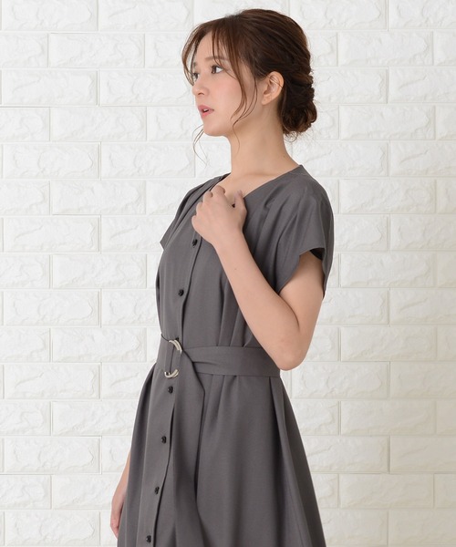 2014.15 SS 未使用品□バレンシアガ 半袖ワンピース・ドレス V