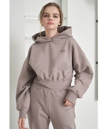 ALEXIA STAM | Logo Cropped Hoodie & Jogger Pants Set/ロゴクロップドフーディー＆ジョガーパンツセット(スウェットパンツ)