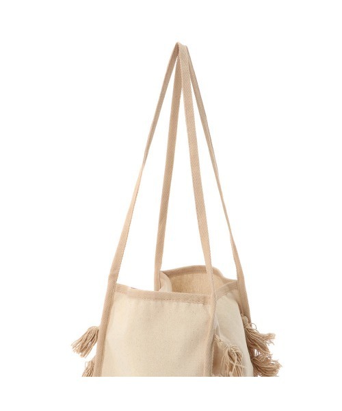 Lilas Campbell（リラキャンベル）の「Lilas Campbell　tassel Tote Bag（トートバッグ・レディース・アイボリー/グリーン・FREE）」の10枚目の写真