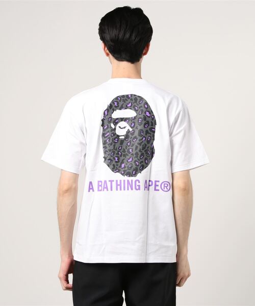 新品未使用 BAPE LEOPARD RLX TEE ブラック A BATHING APE（アベイシングエイプ）の「BAPE LEOPARD RLX TEE
