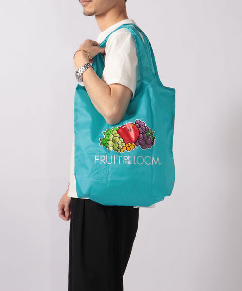 FRUIT OF THE LOOM(フルーツオブザルーム)の「【FRUIT OF THE LOOM/フルーツオブザルーム】PACKABLE ECO TOTE ST(エコバッグ/サブバッグ・メンズ・ブラック/パープル/レッド/イエロー/ブルー/グリーン・FREE)」の3枚目の写真