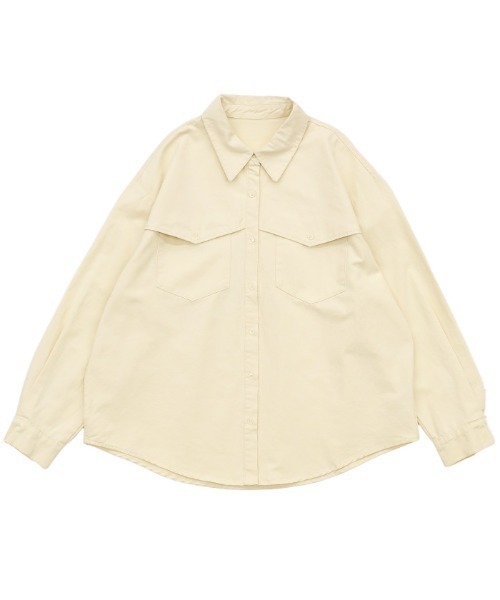 select MOCA（セレクトモカ）の「2021 SS ポケットデザインツイルオーバーシャツ（シャツ/ブラウス・レディース・ブルー/ラベンダー/アイボリー・FREE）」の18枚目の写真