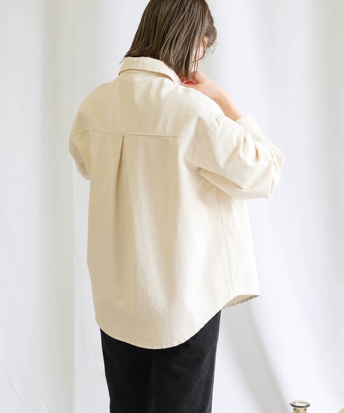 select MOCA（セレクトモカ）の「2021 SS ポケットデザインツイルオーバーシャツ（シャツ/ブラウス・レディース・ブルー/ラベンダー/アイボリー・FREE）」の14枚目の写真