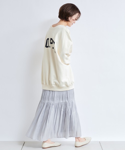 DouDou（ドゥドゥ）の「DOPE ロゴスウェット（スウェット・レディース・オフホワイト/ライトグレー/カーキ・FREE）」の14枚目の写真