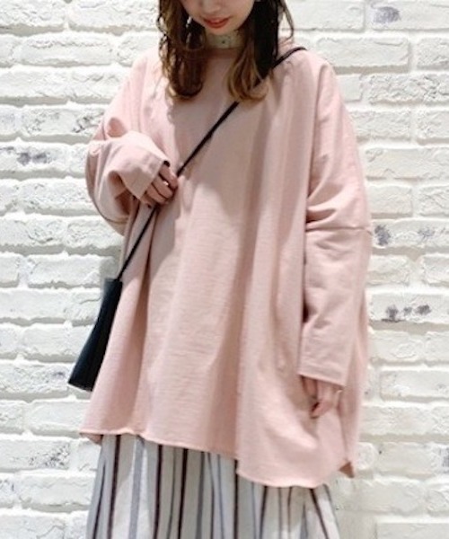 Samansa Mos2（サマンサ モスモス）の「衿レース前開きチュニック