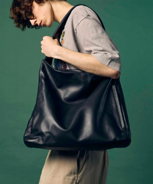 UNISEX》Leather Shoulder Bag/レザーショルダーバッグ 【MAISON