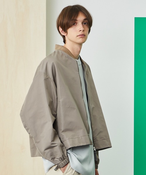 UNITED TOKYO（ユナイテッドトウキョウ）の「サイドジップオーバーサイズMA-1（ブルゾン・メンズ・ブラウン/ブラック・1/2）」の4枚目の写真