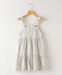SHIPS（シップス）の「SHIPS KIDS:綿麻 ストライプ ジャンパー スカート(100～130cm)（ジャンパースカート・キッズ）」