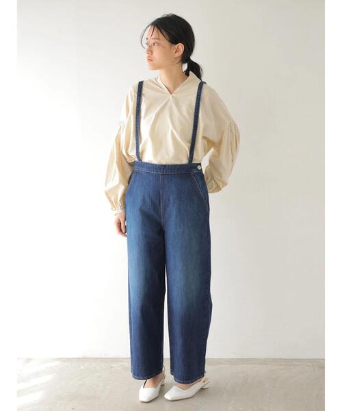 未使用級✨️A.P.C☆ネイビーギャザー半袖ブラウス 34サイズ 洗える