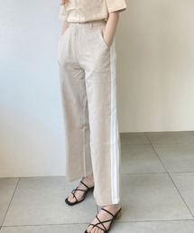 サイドラインチェックパンツ