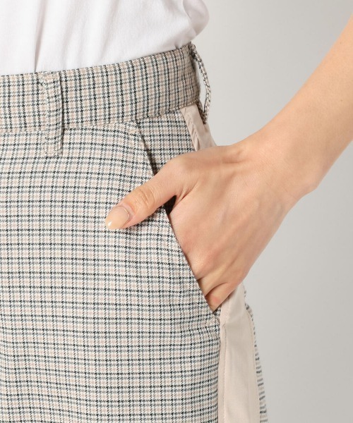 UNRELISH（アンレリッシュ）の「サイドラインチェックパンツ（その他パンツ・レディース・ベージュ/ピンクベージュ・MEDIUM）」の15枚目の写真