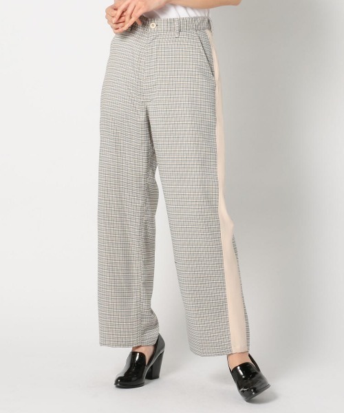 UNRELISH（アンレリッシュ）の「サイドラインチェックパンツ（その他パンツ・レディース・ベージュ/ピンクベージュ・MEDIUM）」の18枚目の写真