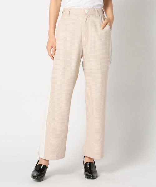 UNRELISH（アンレリッシュ）の「サイドラインチェックパンツ（その他パンツ・レディース・ベージュ/ピンクベージュ・MEDIUM）」の19枚目の写真