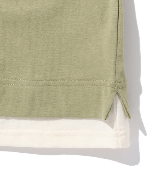 Mark Gonzales（マーク・ゴンザレス）の「◆【マークゴンザレス】レイヤード五分袖T（Tシャツ/カットソー・キッズ・オリーブ/アイボリー・11/10/12/15 /13/14/09）」の12枚目の写真