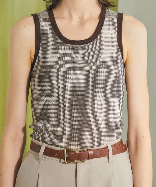 PUBLIC TOKYO（パブリックトウキョウ）の「ツイストレザーベルト（ベルト・レディース・キャメル/ブラック・FREE）」の2枚目の写真