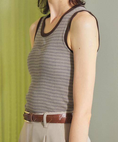 PUBLIC TOKYO（パブリックトウキョウ）の「ツイストレザーベルト（ベルト・レディース・キャメル/ブラック・FREE）」の9枚目の写真