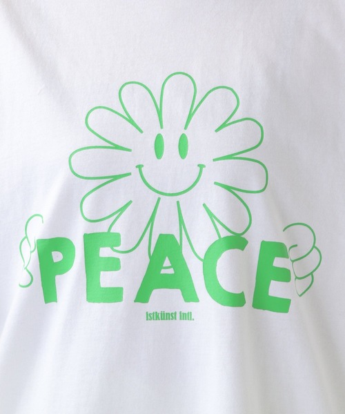 ISTKUNST(イストクンスト)の「ISTKUNST/PEACE FACE TEE 2940866(Tシャツ/カットソー・レディース・ライトブルー/ホワイト/ブラック・LARGE/MEDIUM)」の18枚目の写真
