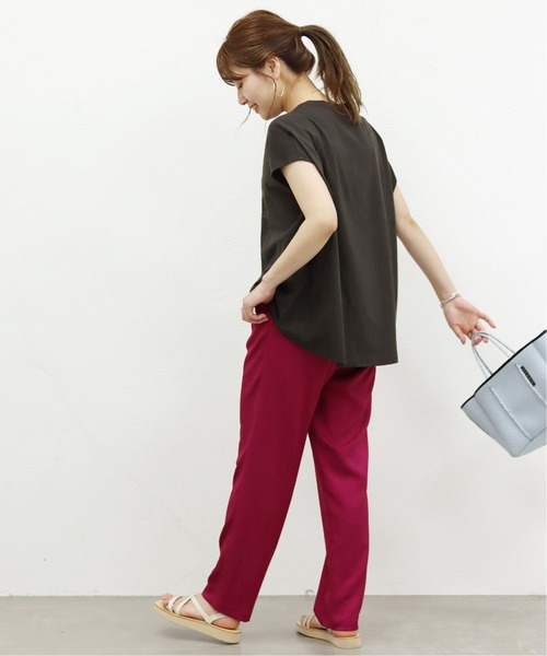 RIDING HIGH（ライディングハイ）の「【RIDING HIGH/ライディングハイ】ラフィテンジク別注Tシャツ◆（Tシャツ/カットソー・レディース・ブラウン/ネイビー/グレー/ブラック/ホワイト・FREE）」の6枚目の写真