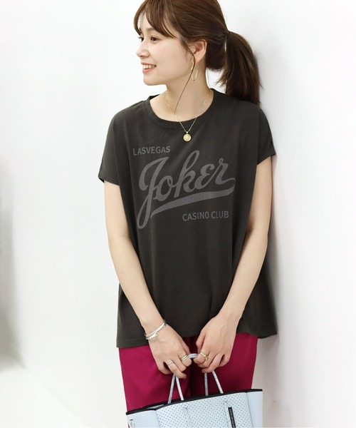 RIDING HIGH（ライディングハイ）の「【RIDING HIGH/ライディングハイ】ラフィテンジク別注Tシャツ◆（Tシャツ/カットソー・レディース・ブラウン/ネイビー/グレー/ブラック/ホワイト・FREE）」の8枚目の写真