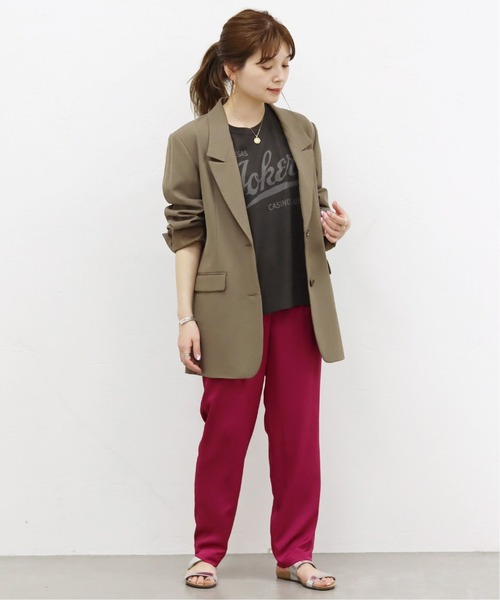 RIDING HIGH（ライディングハイ）の「【RIDING HIGH/ライディングハイ】ラフィテンジク別注Tシャツ◆（Tシャツ/カットソー・レディース・ブラウン/ネイビー/グレー/ブラック/ホワイト・FREE）」の10枚目の写真