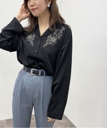 刺繍開襟シャツ【ZOZOTOWN限定アイテム】