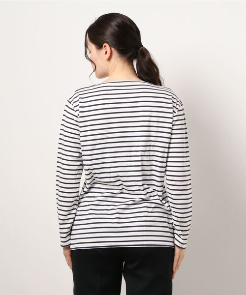 salle de bal(サルデバル)の「【 glosture / グロスチャー 】 LONG SLEEVE TOPS GL-T-SP IGH(Tシャツ/カットソー・レディース・ホワイト/その他1/ネイビー・LARGE/MEDIUM)」の4枚目の写真