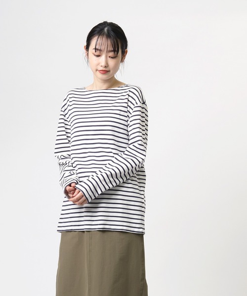 salle de bal(サルデバル)の「【 glosture / グロスチャー 】 LONG SLEEVE TOPS GL-T-SP IGH(Tシャツ/カットソー・レディース・ホワイト/その他1/ネイビー・LARGE/MEDIUM)」の21枚目の写真