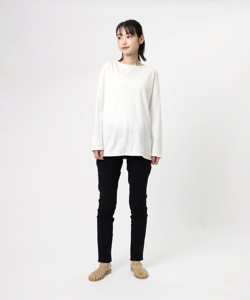 salle de bal(サルデバル)の「【 glosture / グロスチャー 】 LONG SLEEVE TOPS GL-T-SP IGH(Tシャツ/カットソー・レディース・ホワイト/その他1/ネイビー・LARGE/MEDIUM)」の6枚目の写真
