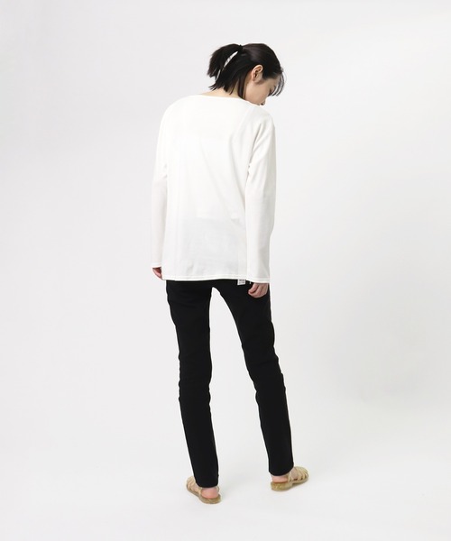 salle de bal(サルデバル)の「【 glosture / グロスチャー 】 LONG SLEEVE TOPS GL-T-SP IGH(Tシャツ/カットソー・レディース・ホワイト/その他1/ネイビー・LARGE/MEDIUM)」の9枚目の写真
