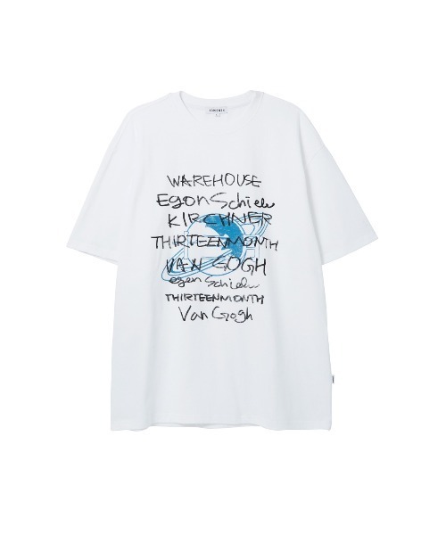 13MONTH（サーティーンマンス）の「【13month】LETTERING SHORT SLEEVE T-SHIRT（Tシャツ/カットソー・メンズ・ホワイト・M/L）」の2枚目の写真