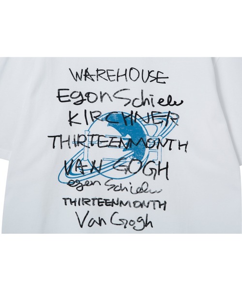 13MONTH（サーティーンマンス）の「【13month】LETTERING SHORT SLEEVE T-SHIRT（Tシャツ/カットソー・メンズ・ホワイト・M/L）」の4枚目の写真