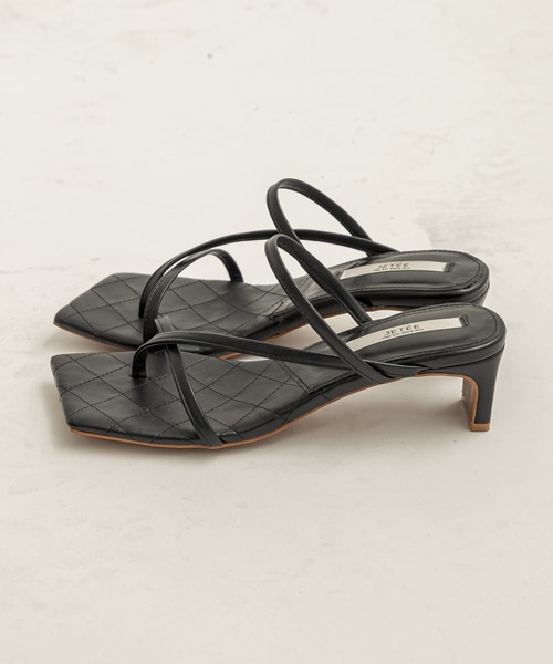 CAPRICIEUX LE'MAGE（カプリシューレマージュ）の「クロスストラップサンダル（サンダル・レディース・ブラック/アイボリー・39/37）」の8枚目の写真