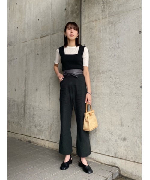【M_】LINEN BLEND パンツ M_（エムアンダーバー）の「【M_】LINEN MIX パンツ（スラックス