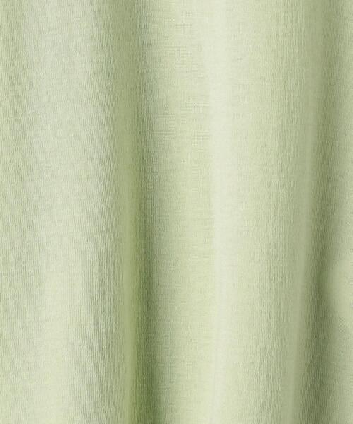 AURALEE（オーラリー）の「＜AURALEE＞シアーリブTシャツ Ψ（Tシャツ/カットソー・レディース・ナチュラル/ライム・1）」の7枚目の写真