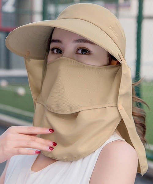 セール】【UVカット率 99%以上】4WAYで使える360度サンバイザー（サン