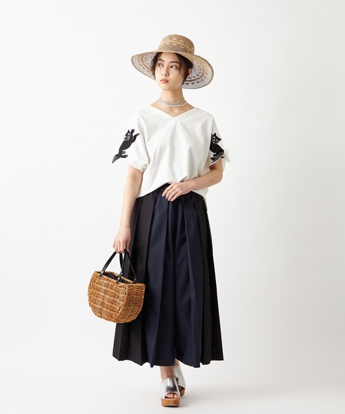 ふりふ（フリフ）の「アラログレザーラウンドトート（トートバッグ・レディース・ブラック/ベージュ・FREE）」の6枚目の写真