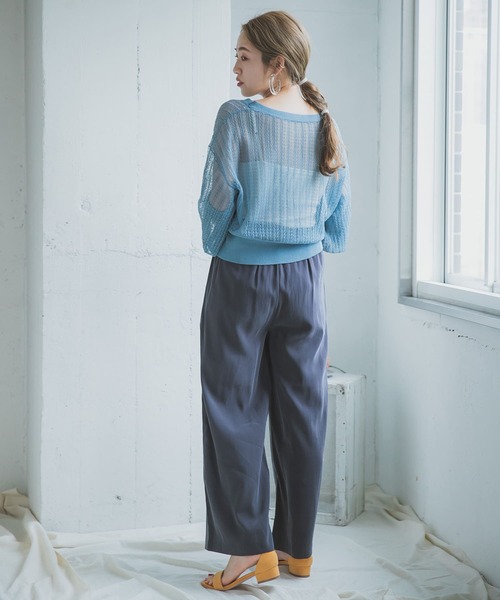 ITEMS URBANRESEARCH（アイテムズ アーバンリサーチ）の「ルーズワイドパンツ（その他パンツ・レディース・カーキ/ベージュ/チャコールグレー・FREE）」の19枚目の写真