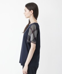 未使用　ブルーレーベルクレストブリッジ　コットンシルケットスムースカットソー　М BLUE LABEL CRESTBRIDGE（ブルーレーベルクレストブリッジ）の