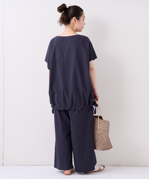 BEARDSLEY（ビアズリー）の「ウエストリブサッカーパンツ（その他パンツ・レディース・ネイビー/ベージュ/ベージュ系その他2・1/2/0）」の15枚目の写真