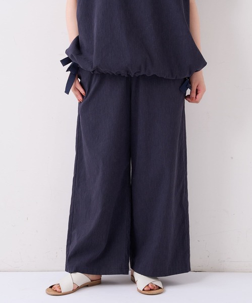 BEARDSLEY（ビアズリー）の「ウエストリブサッカーパンツ（その他パンツ・レディース・ネイビー/ベージュ/ベージュ系その他2・1/2/0）」の12枚目の写真