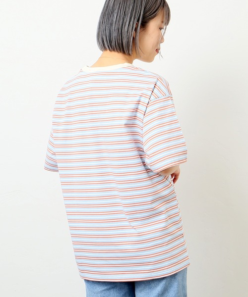 JOINT WORKS(ジョイントワークス)の「【Lee / リー】 MULTI BORDER Tシャツ(Tシャツ/カットソー・メンズ・ブルー/シャーベット・MEDIUM/LARGE)」の20枚目の写真